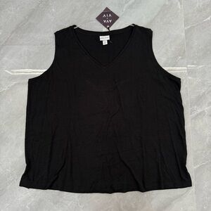 Women’s Ava & Viv V-Neck Basic Tank Top Plus Size 3X